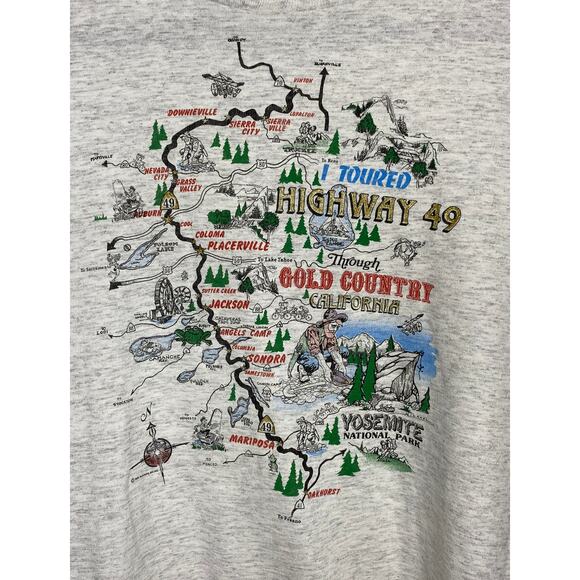 Vintage "I Toured Highway 49" T-Shirt Size XL - Picture 3 of 5